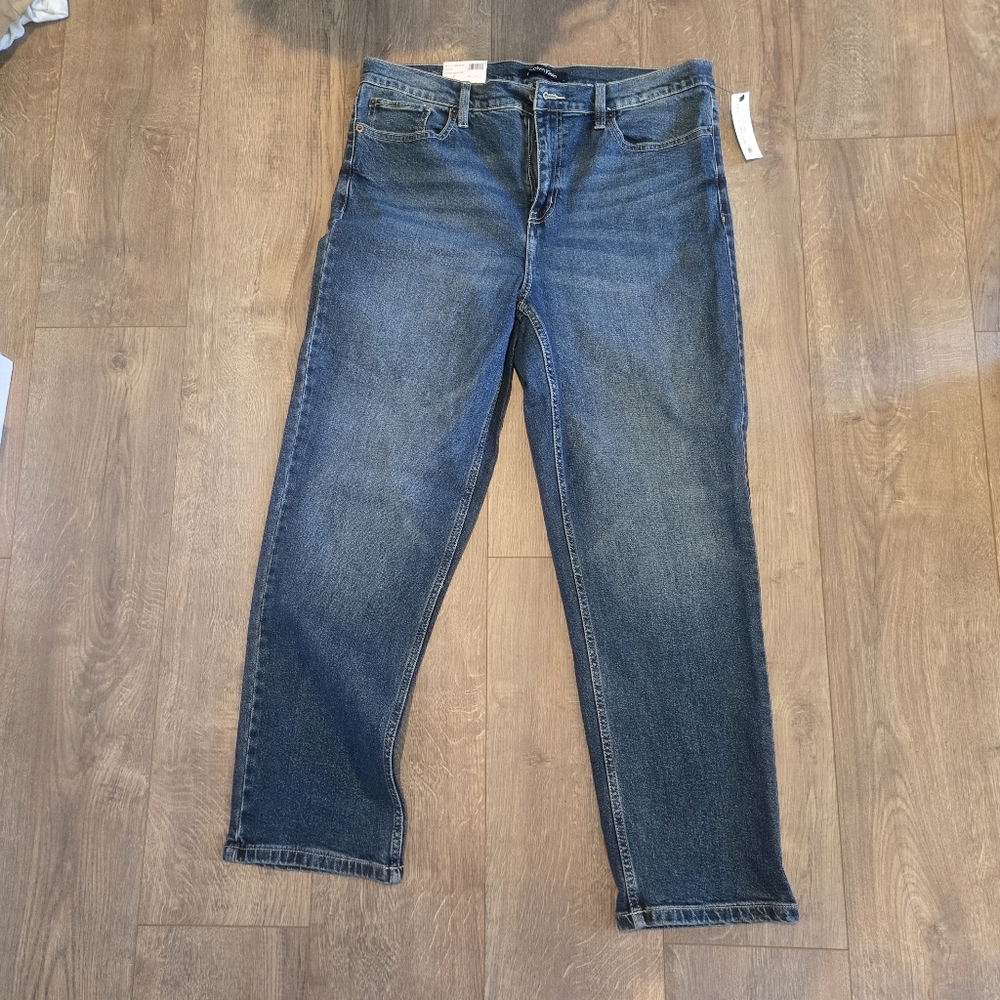Womens Calvin Klein Nwt Straight Leg Jeans Size 14 Blue Jeans New Plus Size